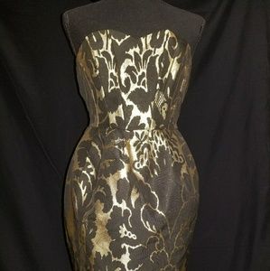 H&M Golden Goddess Halter Dress